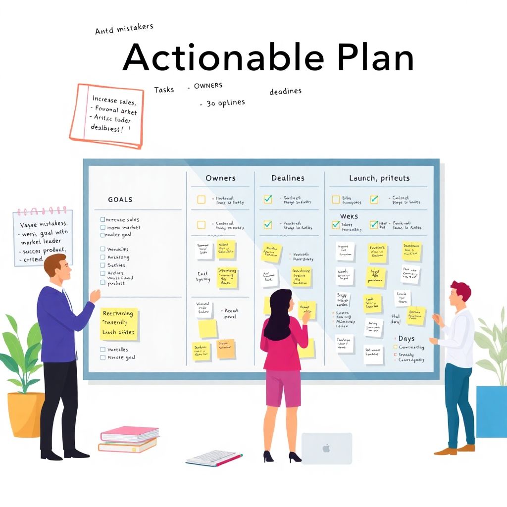 Actionable plan for success: how to turn ideas into results