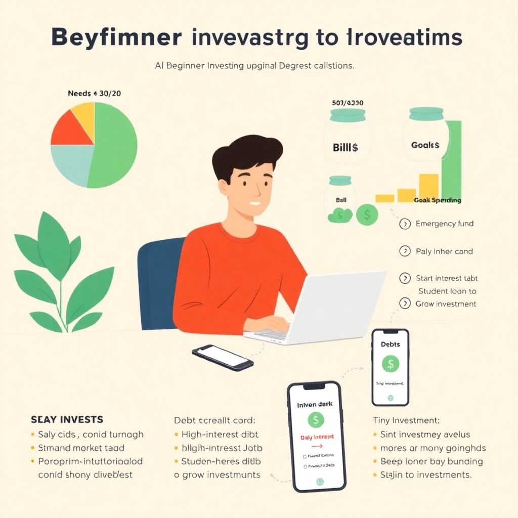 Planning your first investment while budgeting for beginners: a simple starting guide