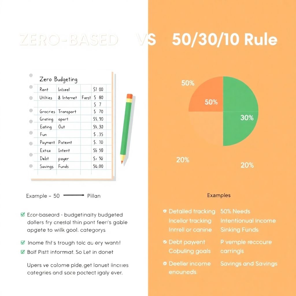 Zero-based vs 50/30/20: choosing the budgeting method that fits your lifestyle