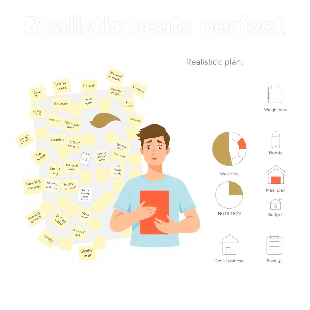 Realistic plan for achieving your goals step by step